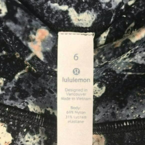 Lululemon Wunder Under High Rise Crop Spring Bloom Floral, Size 6 New - Picture 4 of 5